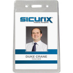 SICURIX Sicurix Proximity Badge Holder, Vertical, 2 1/2w x 4 1/2h, Clear, 50/Pack View Product Image