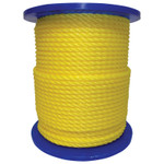 Orion Ropeworks Monofilament Twisted Poly Ropes, 3,477 lb Cap., 600 ft, Polypropylene, Yellow View Product Image