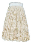 Boardwalk Cut-End Wet Mop Heads, Premium Standard Head, 24 oz, Cotton; Polyester Headband View Product Image