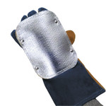 ORS Nasco Back Hand Pad, Single Layer, 7 in L, Elastic/High-Temp Kevlar Strap Closure, Silver View Product Image