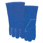 ORS Nasco Leather Welding Gloves, Shoulder Split Cowhide, Large, Blue View Product Image