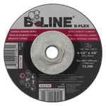 B-Line Flexible Depressed Ctr Wheel, 4-1/2 in Diameter, 1/8 in Thick, 5/8 in-11 Arbor, 46 Grit View Product Image