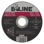 B-Line Cutting Wheel, 4-1/2 in dia, 0.045 in Thick, 7/8 in Arbor, 60 Grit, Alum Oxide View Product Image