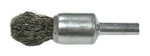 Weiler Controlled Flare End Brushes, Steel, 25,000 rpm, 1/2" x 0.014" View Product Image