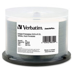 Verbatim DVD+R DL 8.5GB 8X DataLifePlus White InkJet Printable, Hub Printable - 50pk Spindle View Product Image