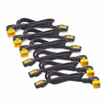 APC by Schneider Electric Power Cord Kit (6 ea), Locking, C13 to C14 (90 Degree), 1.8m, North America View Product Image