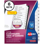 Avery&reg; Ready Index 12-tab Custom TOC Dividers View Product Image