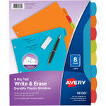 Avery&reg; Big Tab Write & Erase Durable Plastic Dividers, 8-Tab Set, Multicolor View Product Image