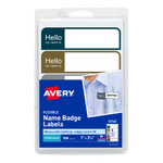 Avery&reg; Assorted Flexible Name Badge Labels View Product Image