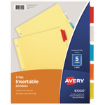 Avery&reg; 3-Hole 5-Tab Dividers View Product Image