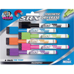 Mega Brands The Board Dudes SRX Magnetic Dry Erase Markers 6-Pack Assorted Colors View Product Image