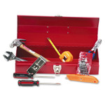 Great Neck 16-Piece Light-Duty Office Tool Kit, Metal Box, Red View Product Image