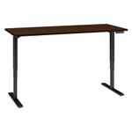 Bush Business Furniture 72W x 30D Height Adjustable Standing Desk Mocha Cherry View Product Image