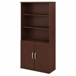 Bush Business Furniture Studio C 5 Shelf Bookcase with Doors View Product Image