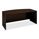 Bush Business Furniture Series C 72W Bow Front Desk Shell in Mocha Cherry View Product Image