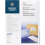 Business Source Bright White Premium-quality Full-sheet Address Labels View Product Image