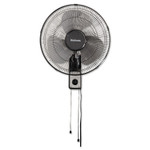 Holmes 16" Wall Mount Fan, 3-Speed, Metal, Black View Product Image