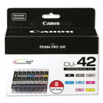 Canon 6384B007 (CLI-42) ChromaLife100+ Ink, Black; Cyan; Magenta; Yellow; Photo Cyan; Photo Magenta; Gray; Light Gray View Product Image