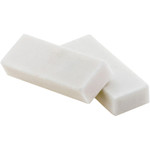 Baumgartens Block Eraser, Rectangular, Medium, White, Latex-Free Polymer, 4/Pack View Product Image