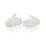 C2G RJ45 Cat6 Modular Plug for Round Solid/Stranded Cable - 50pk View Product Image