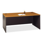 Bush Series C Collection 72W Desk Shell, 71.13w x 29.38d x 29.88h, Natural Cherry/Graphite Gray View Product Image