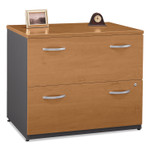 Bush Series C Collection 2 Drawer 36W Lateral File (Assembled), 35.75w x 23.38d x 29.88h, Natural Cherry View Product Image