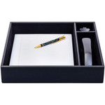 Dacasso Conference Room Organizer Tray - Black Leather View Product Image