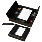 Dacasso Black Leather Conference Room Organizer View Product Image