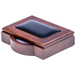 Dacasso Walnut & Leather Memo Holder View Product Image