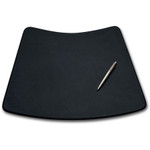 Dacasso Black Leather 17" x 14" Conference Pad for Round Table View Product Image