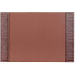 Dacasso 25.5 x 17.25 Desk Pad - Crocodile Embossed Brown Leather View Product Image