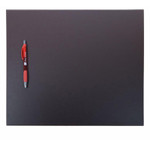 Dacasso Chocolate Brown Leatherette 17" x 14" Top-Rail Conference Pad with Pen Well View Product Image