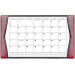 Dacasso Burgundy Leather Desk Pad with 2022 Calendar Insert, 34 x 20 View Product Image