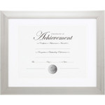 Burnes Brushed Silver Document Frame View Product Image