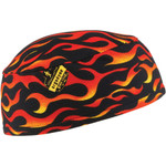 Chill-Its 6630 Flames Skull Cap - Terry Cloth View Product Image