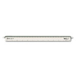 Chartpak Adjustable Triangular Scale Aluminum Architects Ruler, 12", Silver View Product Image