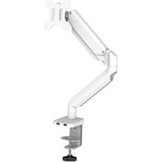 Fellowes Platinum Series Single Monitor Arm, For 27" Monitors, 360 deg Rotation, 45 deg Tilt, 180 deg Pan, White, Supports 20 lb View Product Image