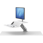 Fellowes Lotus RT Sit-Stand Workstation, 48w x 23.75d x 49.2h, White View Product Image