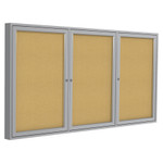 Ghent 3-Door Enclosed Indoor Bulletin Board View Product Image