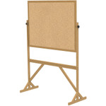 Ghent Reversible Cork Bulletin Board with Wood Frame View Product Image