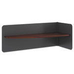 HON Manage Series Table Desk Metal Dividerwith Laminate Shelf, 31w x 13d x 12h, Chestnut View Product Image