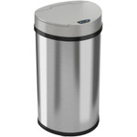 HLS Commercial 13-Gallon Semi-Round Sensor Trash Can View Product Image