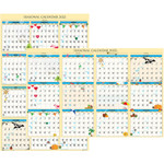 House of Doolittle Seasonal Laminated Reversible Calendar View Product Image