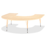 Jonti-Craft Berries Elementary Maple Laminate Horseshoe Table View Product Image