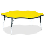 Jonti-Craft Berries Elementary Black Edge Six-leaf Table View Product Image