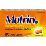 Motrin Ibuprofen Caplets View Product Image