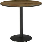 KFI 36" Round Vintage Wood Top Table View Product Image