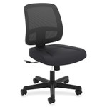 HON ValuTask Mesh Back Task Chair, Supports up to 250 lbs., Black Seat/Black Back, Black Base View Product Image