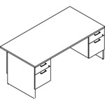 Lacasse Double Pedestal Desk - 4-Drawer View Product Image