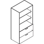 Lacasse Concept 300 Bookshelf - 2-Drawer View Product Image